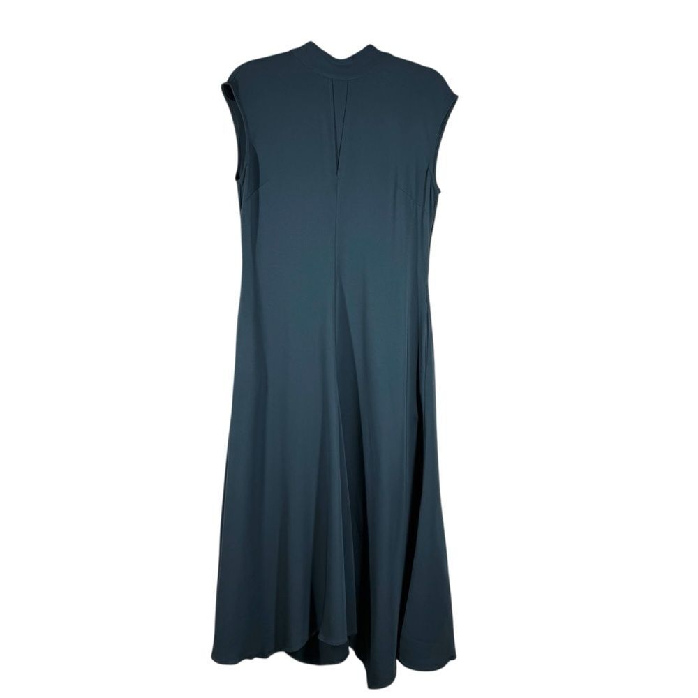 Reiss Livvy Open Back High Neck Midi Dress Teal Green Women’s 8